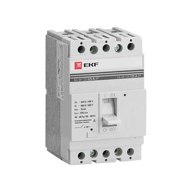 Выключатель автоматический ВА-99 (3P 125/63А 400-690В 25кА IP30) mccb99-125-63 EKF PROxima