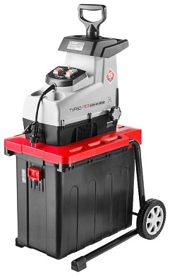 Измельчитель садовый элект. ЗИЭ-44-2800 (2800 Вт, бесшумный, р/с 44 мм, контейнер 60 л, кор.) ЗУБР