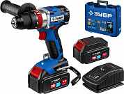 Дрель-шуруповерт ударная аккум. DBS-201-42 (20.0 В, 2акк. х 4.0 А/ч Li-Ion, 70 Нм,чем.) "Проф." ЗУБР