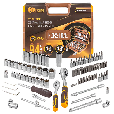 Набор инструментов 94пр. 1/4''3/8'' (6гр.)(4-22мм)(FT-4941-5DS) FORSTIME