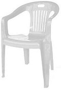 Кресло №5 "Комфорт-1" 540*535*780мм белый (110-0031) СПГ