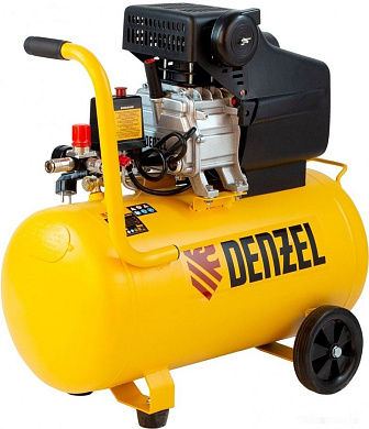 Компрессор воздушный прям. привод DC1500/50, 1,5 кВт, 50 литров, 220 л/мин Denzel