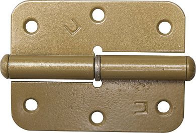 Петля накладная стальная "ПН-85", цвет золотой металлик, правая, 85мм (37643-85R)