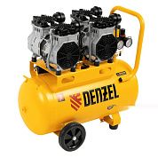 Компрессор безмаслянный малошумный DLS 2200/50, 2200 Вт, 2х1100, 50 л, 380 л/мин Denzel