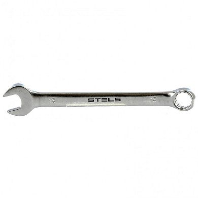Ключ комбинированный, 13 мм, CrV, матовый хром (15209) STELS