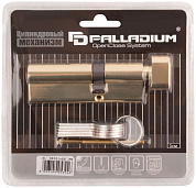 Механизм цилиндровый асимметричный, 90 мм, ключ-завертка, латунь (F_67248) PALLADIUM