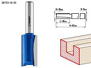 Фреза пазовая прямая, D= 16мм, рабочая длина-30мм, хв.-8 мм (28753-16-30) ЗУБР