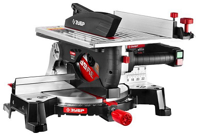 Пила торцовочная комб. ЗПТК-255-1800 (1800 Вт, диск 255x30 мм, 75х130 мм, кор.) ЗУБР