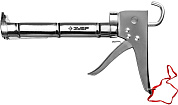 полукорпусной пистолет для герметика Профессионал, хромированный, 310 мл. (06625) ЗУБР
