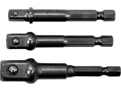 Набор переходников 1/4" под шуруповерт 3ед. (1/4", 3/8", 1/2")(YT-04685) YATO