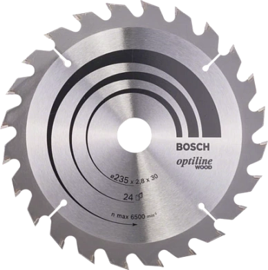 Диск пильный 235х30/25х24 OptilineWood (2 608 640 725) BOSCH