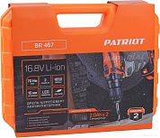 Дрель-шуруповерт BR 467 (16.8 В, 2 акк. х  2.0 А/ч Li-Ion, 70Нм, кейс) PATRIOT / EXPERT