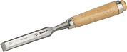 Стамеска-долото "Классик" с деревянной ручкой, хромованадиевая, 22мм, (18096-22) ЗУБР