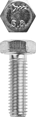 Болт шестигранный M8x40 ГОСТ 7798/DIN 931 кл.пр. 5,8 оцинк. 5 кг (303080-08-040) ЗУБР