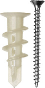 Дюбель нейлоновый со сверлом тип "Дрива" для гипсокартона 33 мм, 4шт. (4-301266) ЗУБР