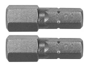 Бита HEX H8х25мм 1/4" (2шт.) AlSl S2 (YT-77924) YATO