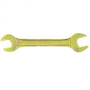 Ключ рожковый, 19 х 22 мм, желтый цинк (14311) СИБРТЕХ