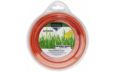 Леска (косильная струна) квадрат Ø 1,6 мм / 15м AKITA