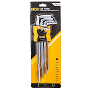 Набор ключей шестигранных, 9пр. 1/16"-3/8"(JCB-5093XLS) JCB