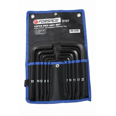 Набор ключей шестигранных 6-22мм, 10пр. (F-5107) Forsage