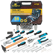 Набор инструментов 56пр. 1/4", 1/2"(KT-KT56) KINGTUL