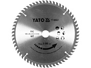 Диск пильный 185х20х60T по ПВХ (YT-60627) YATO