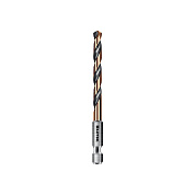 Сверло по металлу ц/х 5.0х52х91 мм, HSS, хв. HEX 1/4", класс A1 "IMPACT READY" (29652-5) KRAFTOOL