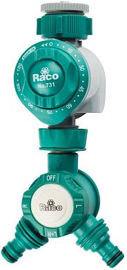 Таймер RACO для подачи воды, механический, в комплекте с распределителем двухканальным, 3/4"х1"