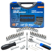Набор инструмента 46пр. 1/4" (6гр.)(4-14мм)(F-2462-5) Forsage