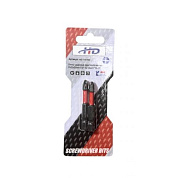 Биты крестообразные PH2х50мм ударные 1/4" S2 (2шт) (HD-77876B) H-D