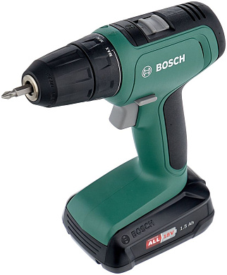 Дрель-шуруповерт UniversalDrill 18 (18.0В,2 акк.х1,5 А/ч Li-Ion,30Нм.,чем.)(0 603 9C8 005) BOSCH