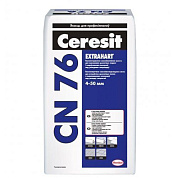 Смесь сухая растворная для стяжек, цементная CN76 CERESIT (нар./внутр.; 4-50 мм), 25 кг