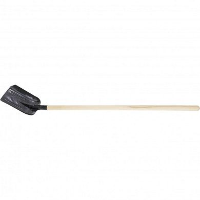 Лопата совковая, 230х280х1400мм, ребра жесткости, деревянный черенок (61414)