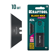 Лезвие для ножа трапециевидное (10шт.), тип А24 "BlackMax-A24" (09624-S10) KRAFTOOL