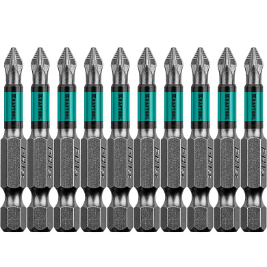 Бита PZ1  L= 50 мм, 1/4", 10 шт. "Optimum Line" (26124-1-50-10) KRAFTOOL