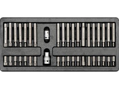 Набор бит TORX, HEX, SPLINE в футляре, 40пр. (YT-5538) YATO