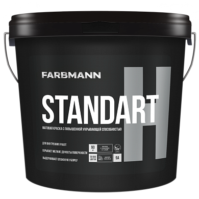 Краска акрилатная интерьерная Farbmann Standart H, база А 0.9 л