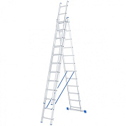 Лестница алюмин., 3х12 ступ, трехсекц., 5600мм, слож.3390х445х175мм, (97822) СИБРТЕХ