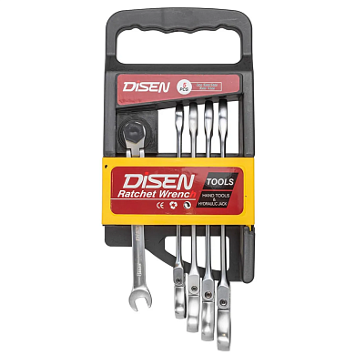 Набор ключей трещоточных с шарниром 5пр.(8,10,12,13,14мм)(DSD1501F) DISEN
