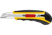 Нож с автозаменой и автостопом с доп. фиксатором HERCULES-18, 3 сегмент. лезвия 18 мм (09165_z01) STAYER