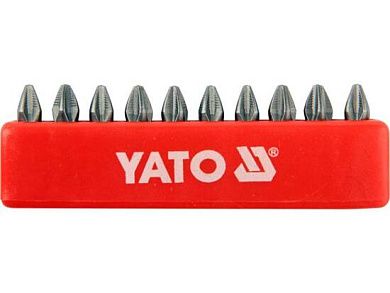 Бита PH2х25мм 1/4" (10шт.) S2 HRC58-62 (YT-0475) YATO