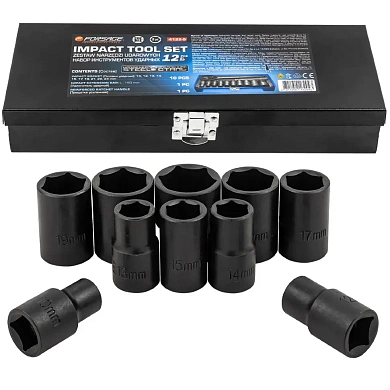 Набор головок ударн. 1/2", 12пр., (6гр.)(F-4122-5) Forsage