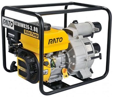 Мотопомпа RATO RT80WB26-3.8Q для грязной воды с частицами до 28 мм
