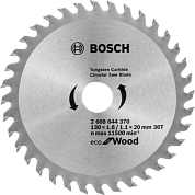 Диск пильный 130х20/16х1.8/1.1х36 ECO for Wood (2 608 644 370) BOSCH