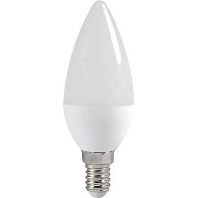 Лампа св/диодная ЭКОВАТТ C37 6.2W 4000K E14 550лм (миньон) холодный белый свет свеча