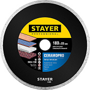 Круг алмазный cплошной 180x2.2x 5х22,23 мм CERAMOPRO "Professional" (3664-180_z02) STAYER