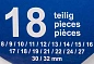 Ключи комбинированные, 18пр. (8-19, 21, 22, 24, 27, 30, 32мм) на полотне (Sch-5181P) Scheppach фото7