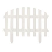 Забор декоративный "Винтаж", 28х300 см, белый (65011) PALISAD