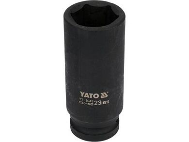 Головка ударн. 1/2" 23мм, L=78мм, 6гр., глубокая CrMo (YT-1043) YATO