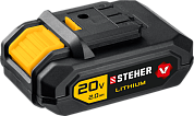 Аккумулятор 20В 1шт 2.0 А/ч Li-Ion, тип V1 (V1-20-2) STEHER